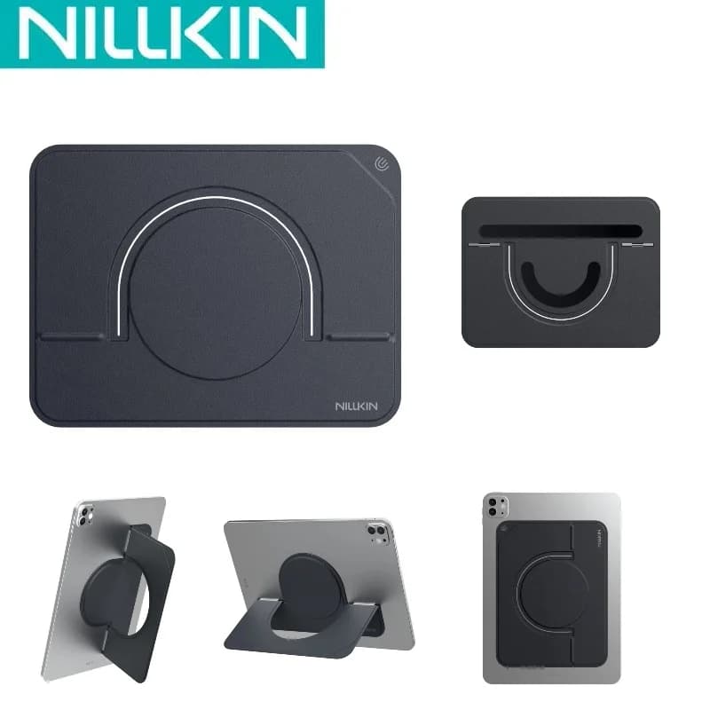 Supporto adesivo per laptop NILLKIN, pieghevole e portatile con acciaio ad alto tenore di carbonio, supporto con colla senza tracce per MacBook Pro/Air, supporto ergonomico