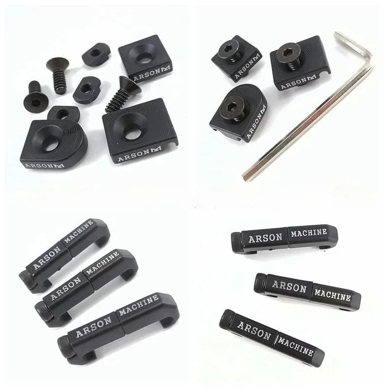 3PCS MLOK Sistema di Guida Filo Arson Macchina di Gestione dei Cavi Per M300 M600 PEQ Pistola Giocattolo Torcia Elettrica Interruttore Cavo Clip