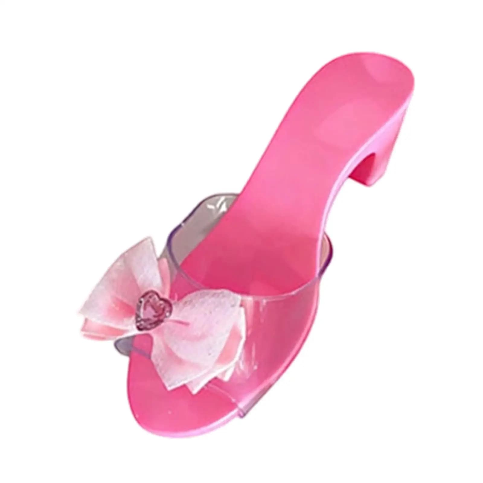 Jelly Sandals High Heels for Kids,Princess Shoe,Slip on Shoe for Party Favors Event