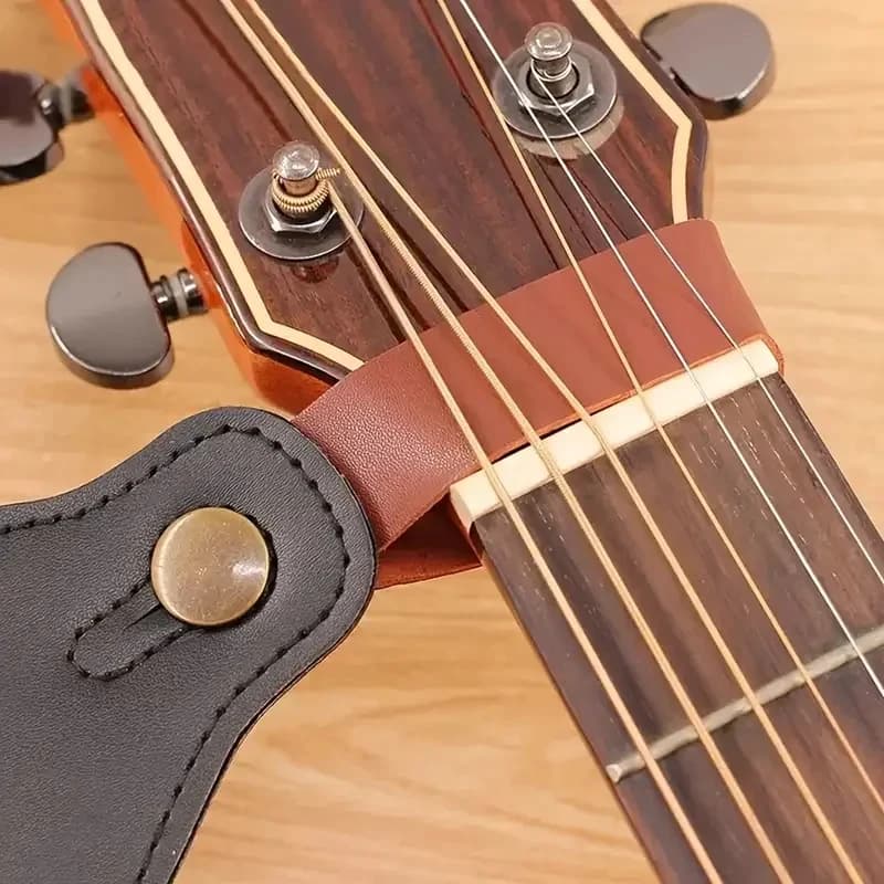 1-4pcs Guitar Strap Button Headstock Adapter Vintage Leather with Latch for Ukuleles, Bass, Acoustic, and Electric Guitars.