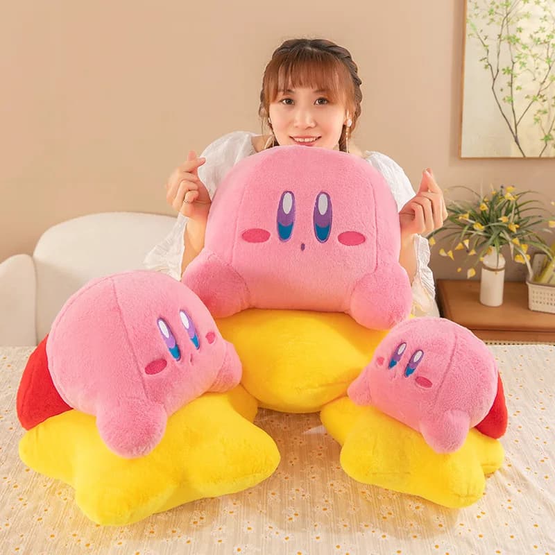Kirby's Kawaii 30/60 CM Plush, Kirby's Doll Padded with Star Bearing, Soft Baby Sleep Companion, Birthday Gift and Christmas