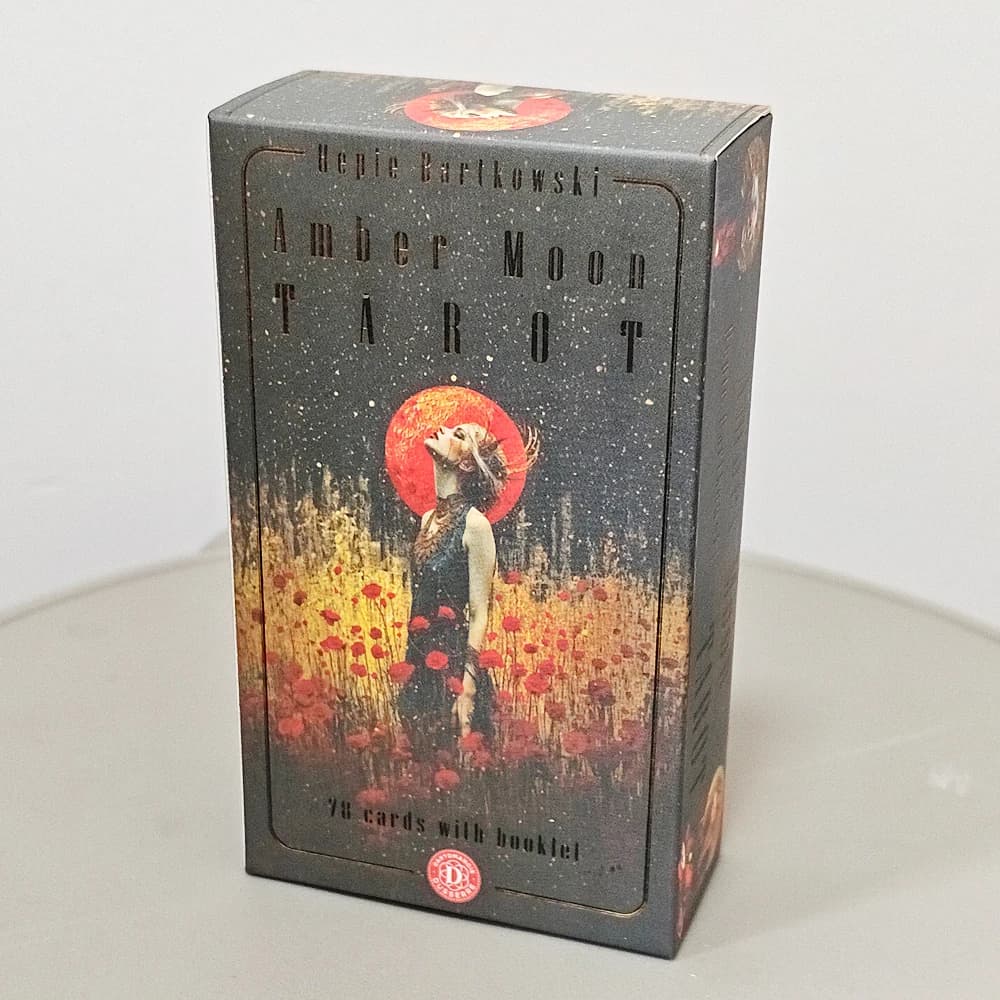 Mazzo di tarocchi Amber Moon: 78 carte cinematografiche – Set di divinazione con magia lunare ed energia femminile 12*7 cm