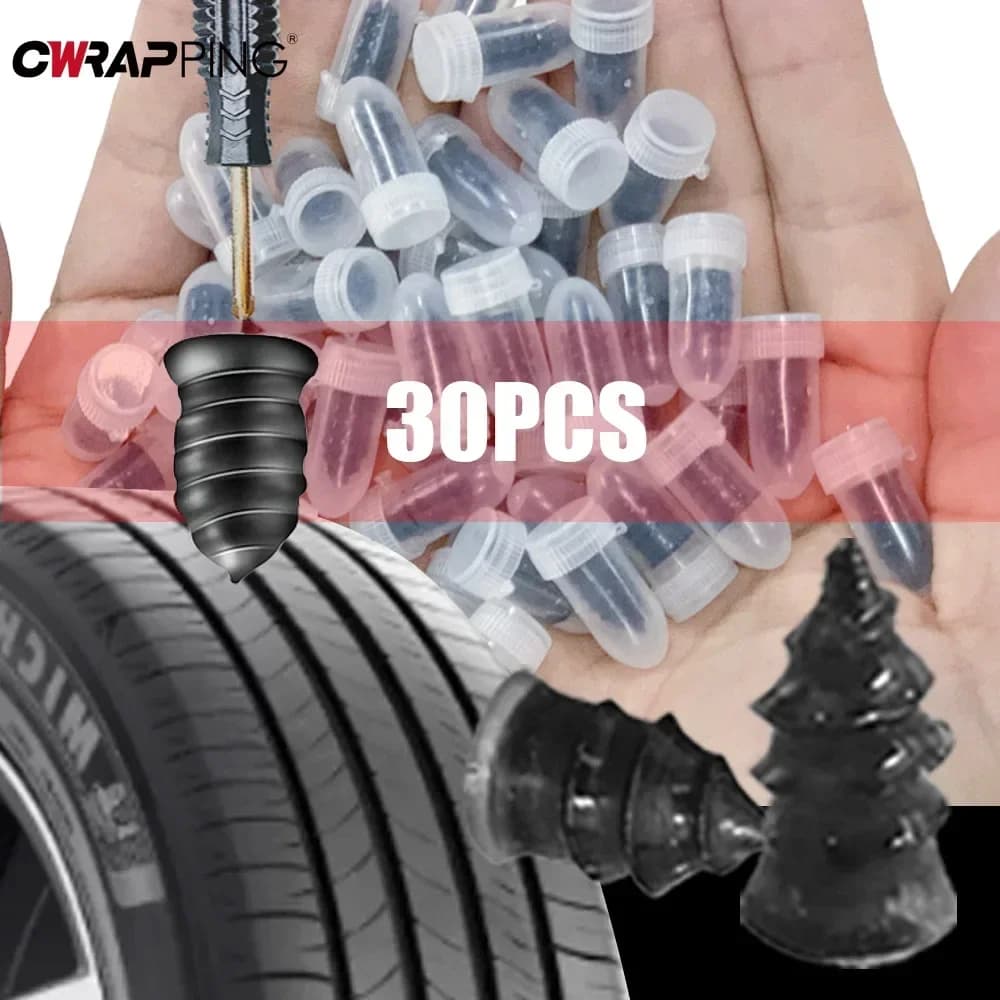 30 Pz Auto Vacuum Pneumatic Special Rubber Nail Tool Pneumatic Auto Repair Pneumatic Bike General Electric Non-Destructive Quick Repair Pneumatics Nail