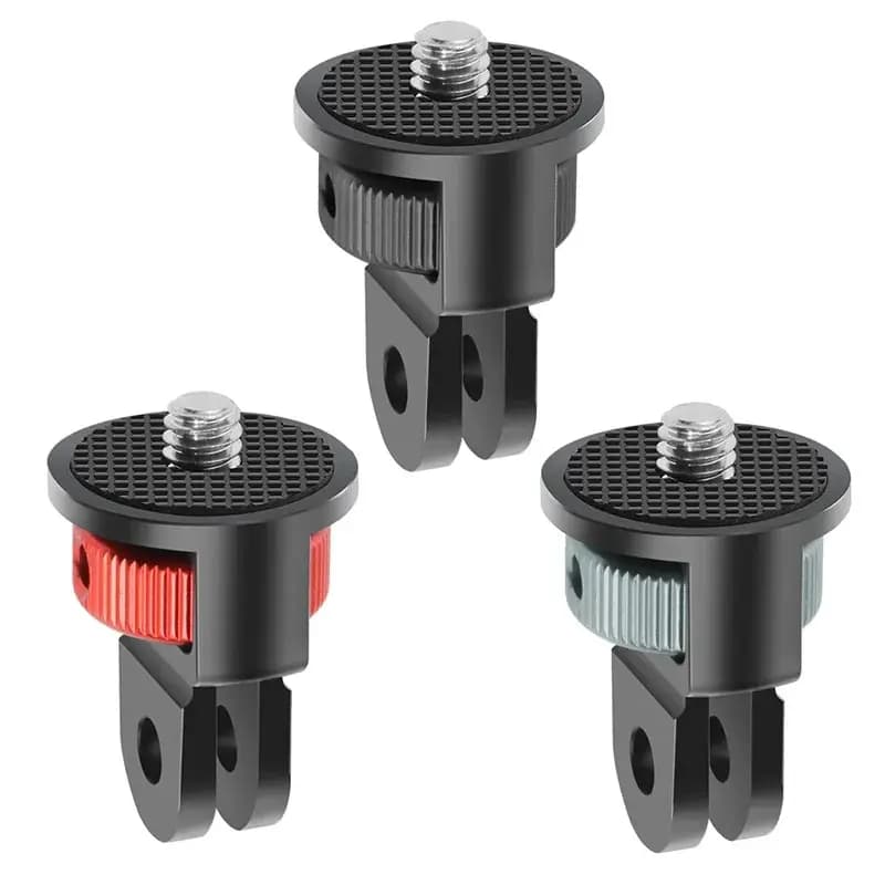 Adattatore mini treppiede convertitore a vite girevole da 1/4 "per GoPro Hero 11 10 8 per Insta360 One X2 X3 R Action Camera monopiede Mount