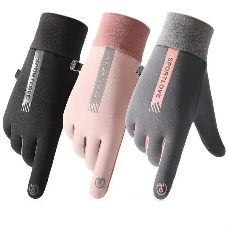 Women's Winter Gloves for Cycling, Thermal in Pile, Cold Resistant, Windproof and Waterproof, for Bicycle, Race, Ski and Open Activities