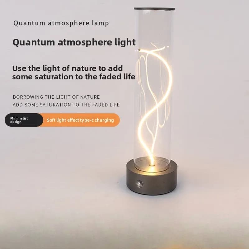 Lampada da scrivania quantistica Lampada magnetica Lampada da scrivania creativa colorata Atmosfera Comodino Discoteca Mercato notturno Barra trasparente