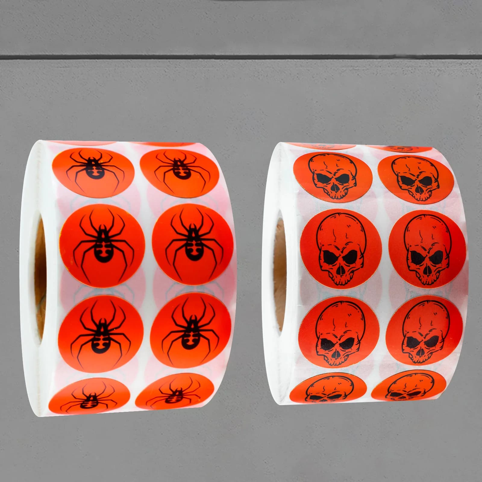 1000 pieces adhesive tops in target paper with 1 inch spider skull, adhesive labels, stickers for equipment for target training, fluorescent color labels, target paper for precision practice, target paper patches for universal pointing for indoor and outdoor