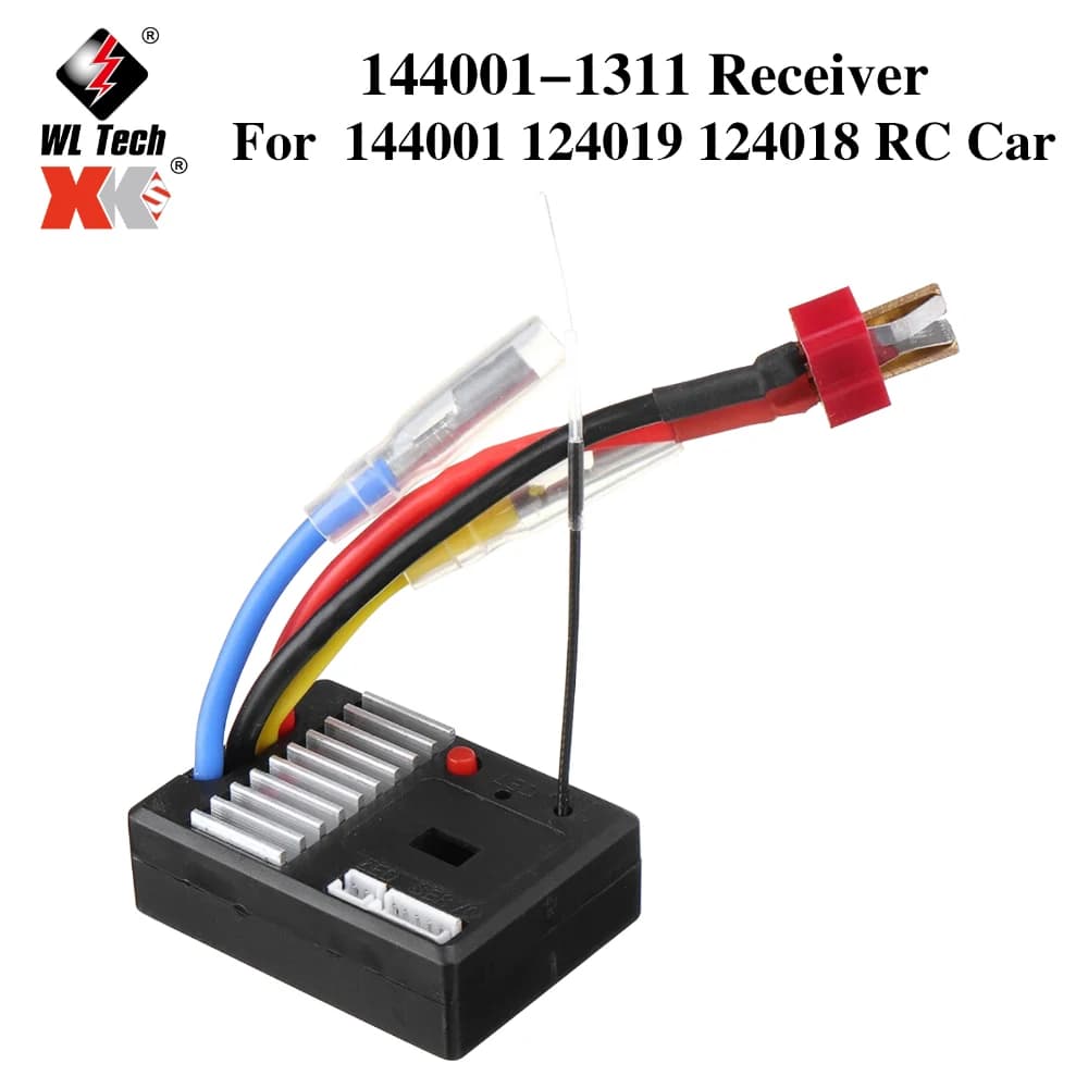 Scheda ricevitore XK di vendita calda con ESC per Wltoys 144001 Accessori per modelli di veicoli per auto RC da corsa ad alta velocità 1/14 4WD