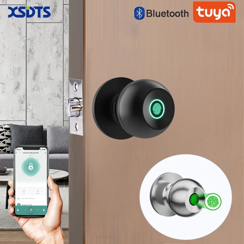 XSDTS con Tuya biometrico impronta digitale serratura intelligente serratura elettronica porta di sicurezza senza chiave ingresso casa appartamento