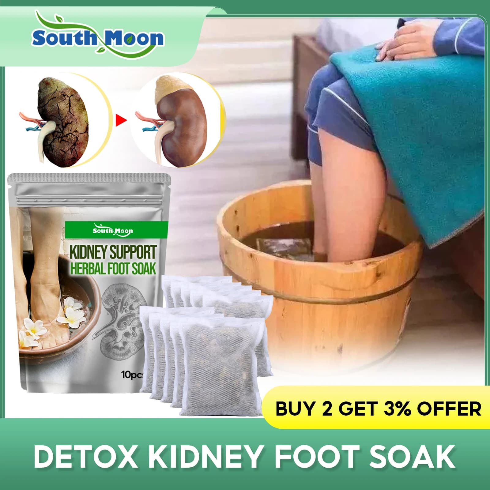 Detox Bath for Feet with Grass, Favour Linphatic Health, Improve Blood Circulation, Promote Sleep, Reduce Stress, Eliminate Humidity, Renal Support