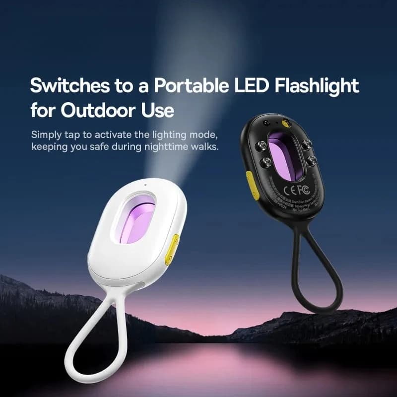 2 Pieces Safety Alarm Detector, Sound Protection Sensor Powered for Door and Window Camera, Alarm Detector Anti-theft