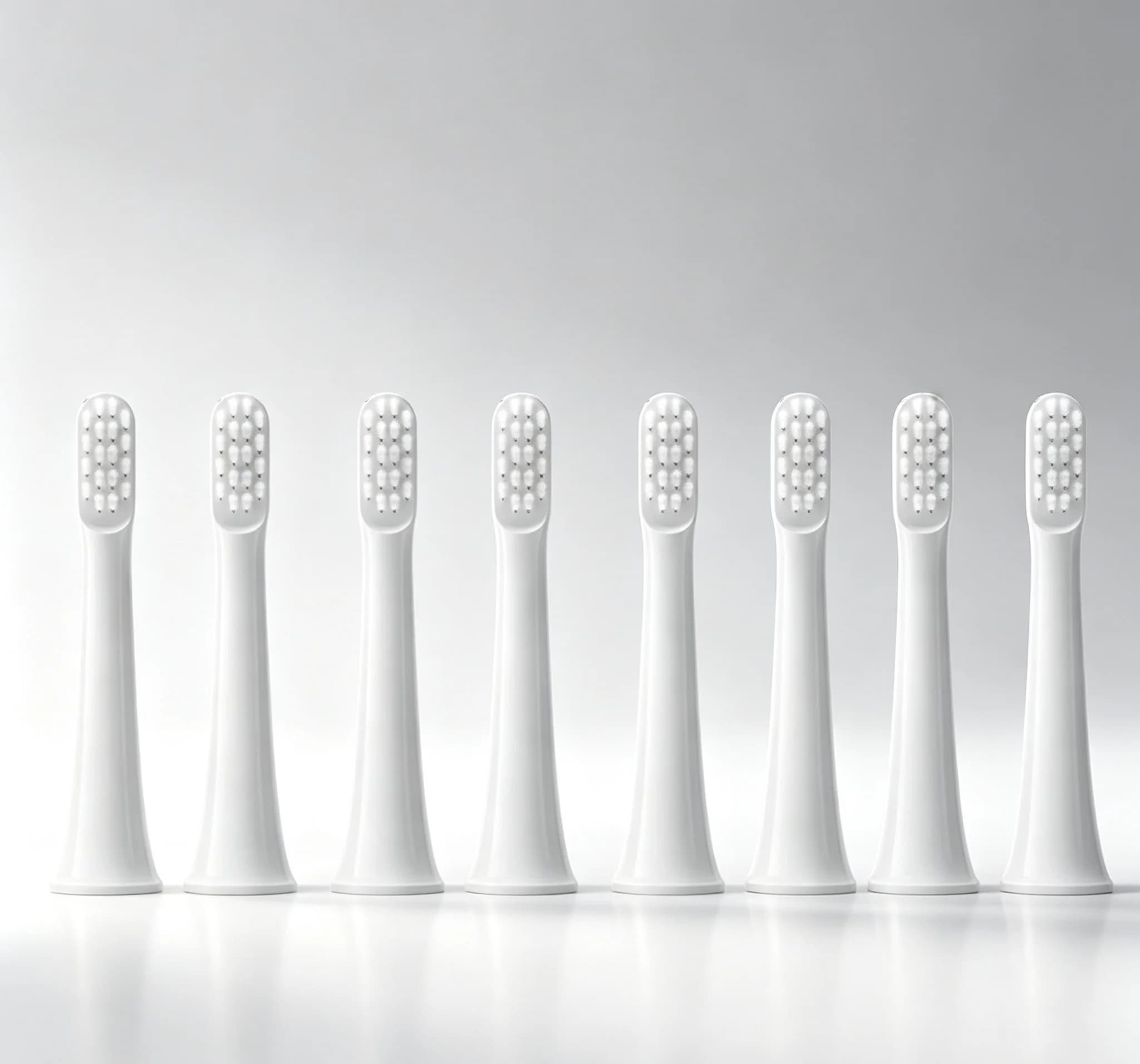 8 Parts of Replacement Parts for Electric Toothbrush XIAOMI MIJIA T100, DuPont heads with Soft bristles