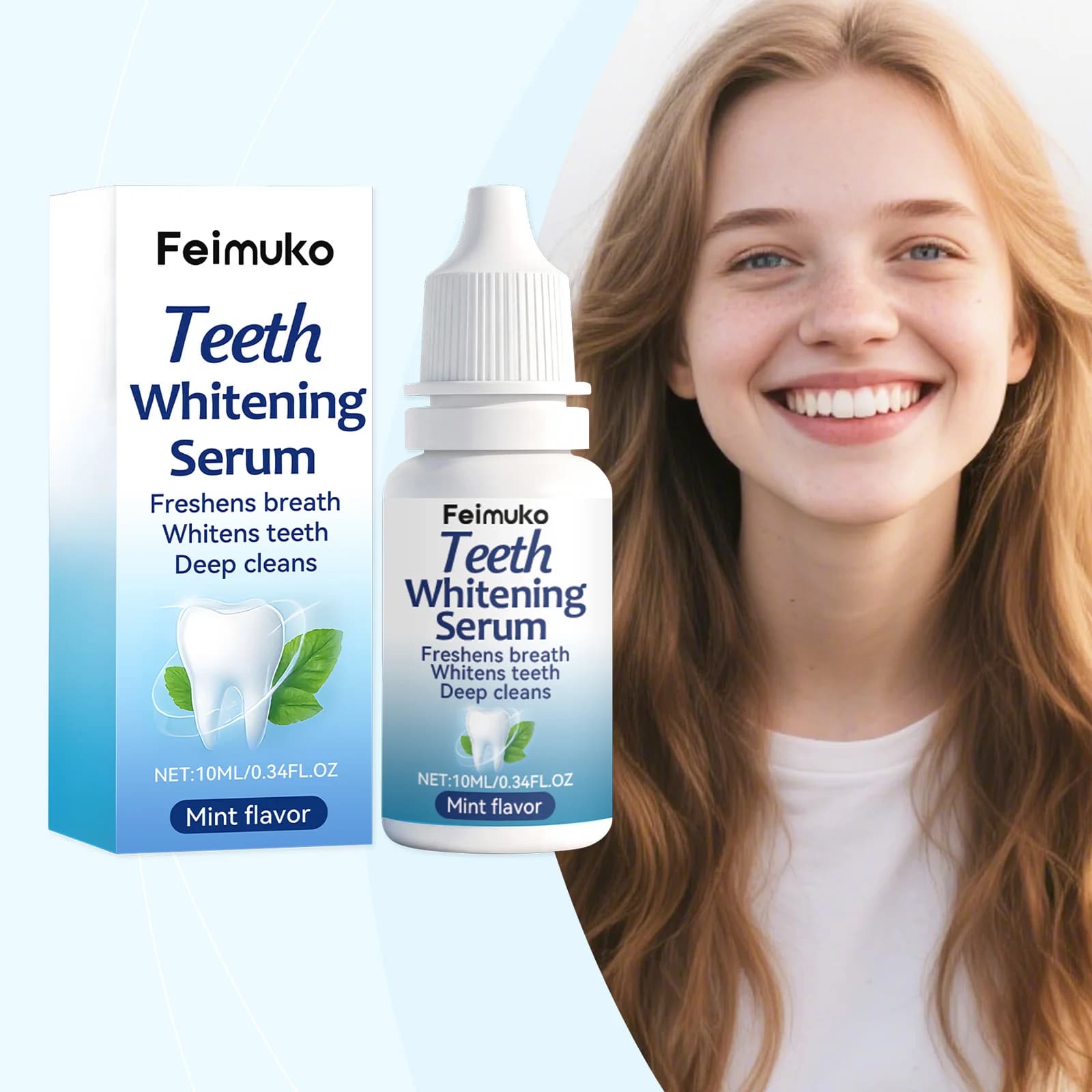 Siero per Denti - Delicate Removal of the Macchies and Reduction of the Odors | Essence for the Daily Care of the Denti al Gusto di Menta for a Brighter Smile and a Fresh Breath