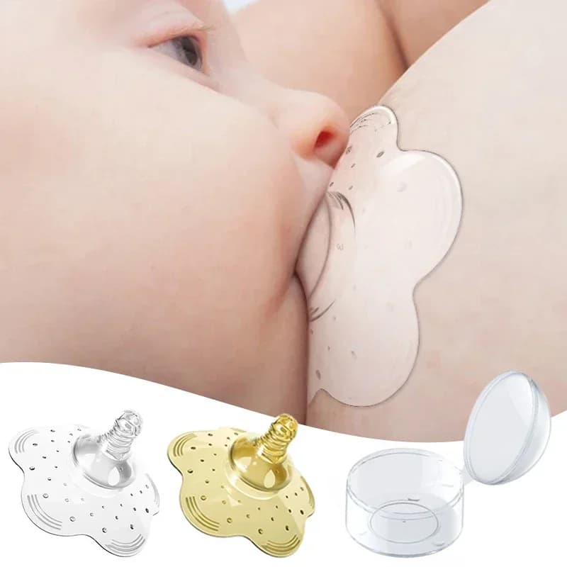 Protezione per capezzoli in silicone Scudi di protezione per la mamma per l'allattamento al seno Copertura per il latte Cuscinetto per il seno anti-traboccamento per capezzoli per latte popolare Nuovo