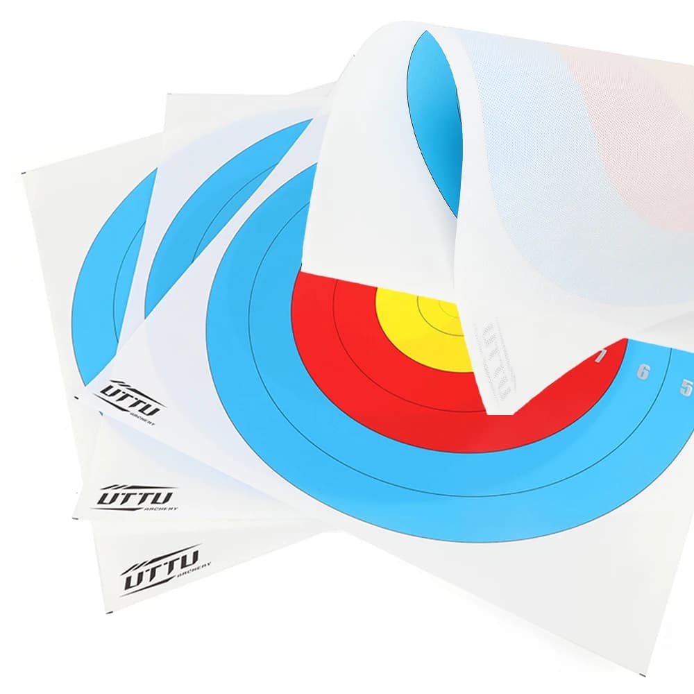 Tiro con l'arco Bersaglio Carta Standard 10 pezzi Competizione Bersaglio non tessuto Arco Caccia all'aperto Accessori per esercitazioni di tiro
