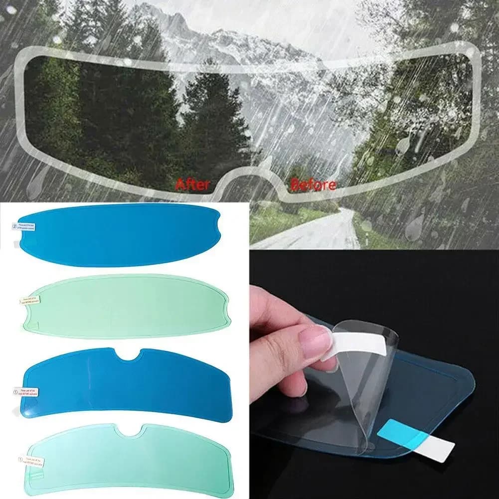 Motorcycle Helmet Rainproof and Anti Fog Film Rainy Day Riding Helmet Sun Protection Anti Glare Anti Fog Helmet Stickers