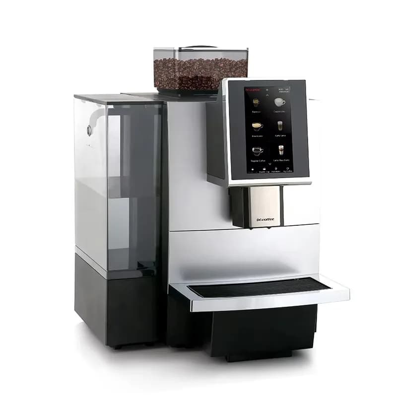 Automatic Coffee Machine Dr. Coffee F12 Big Plus 2026 with Montalatte, Silver Color