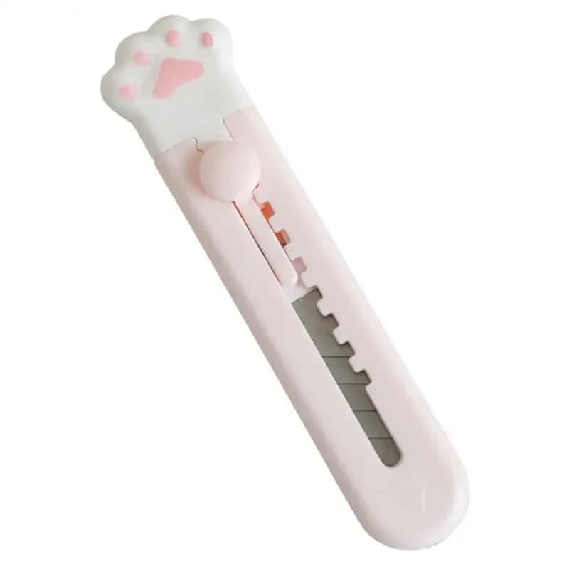 INS Cute Cat Paw Utility Knife Mini Portable Paper Cutter Letter Envelope Opener Express Box Knife Box Cutter Knife Unbox Tools