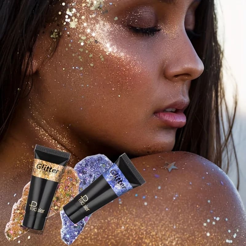 Glitter sequins for liquid body, glitter makeup sequins for siren face, shiny hair for shiny body for festival parties