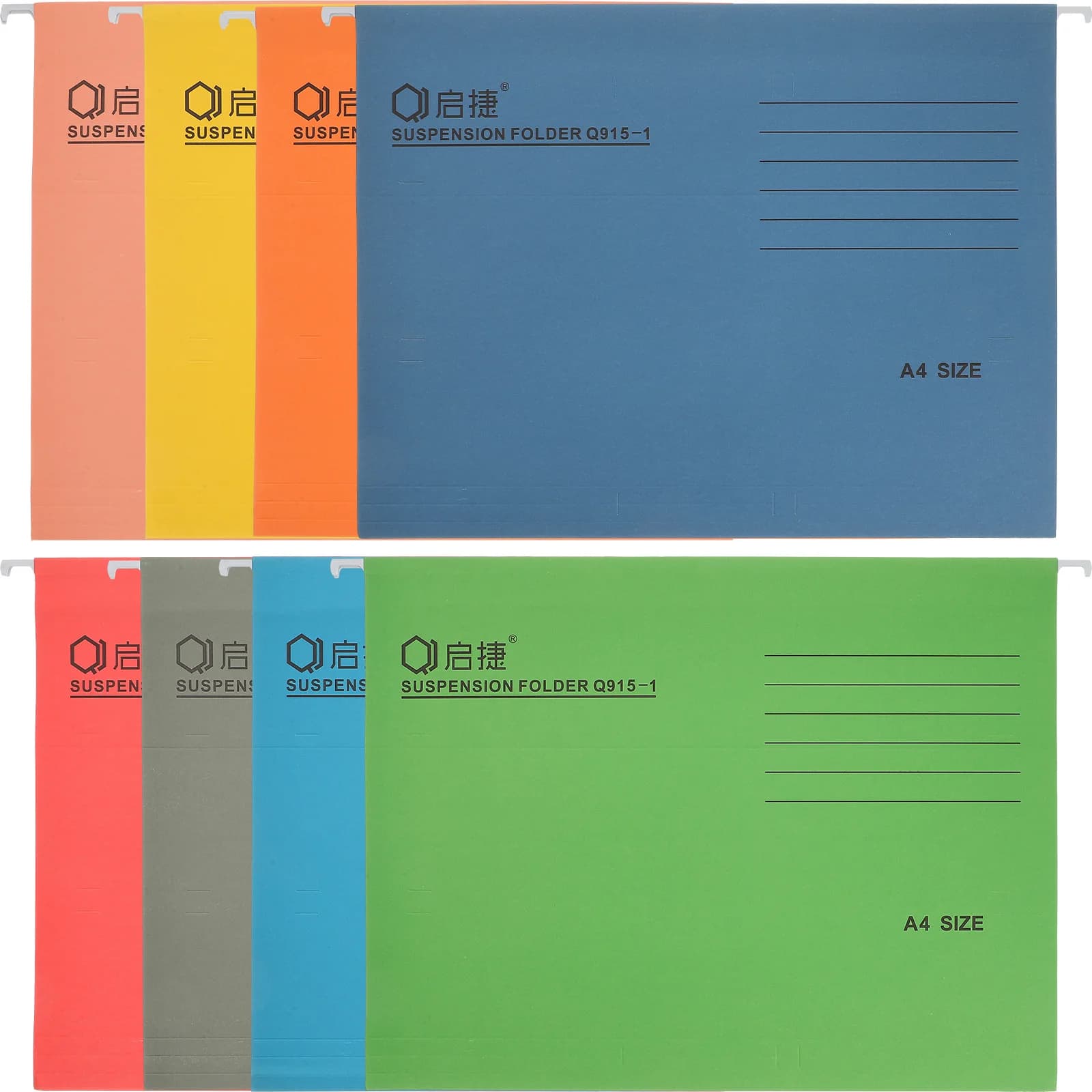 8 cartelle a sospensione in formato A4 per riporre documenti in carta resistente, file ganizer, portadocumenti sospesi, forniture per ufficio mediche