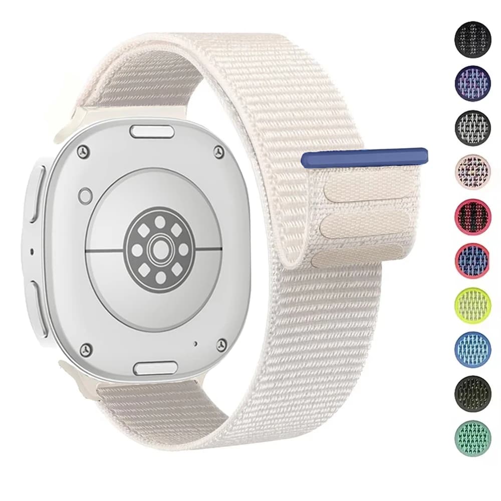 Nylon ring for Samsung Watch 8/8 classic strap 40mm 44mm 46mm Accessories sporty elastic belt bracelet kit Galaxy watch 8 strap