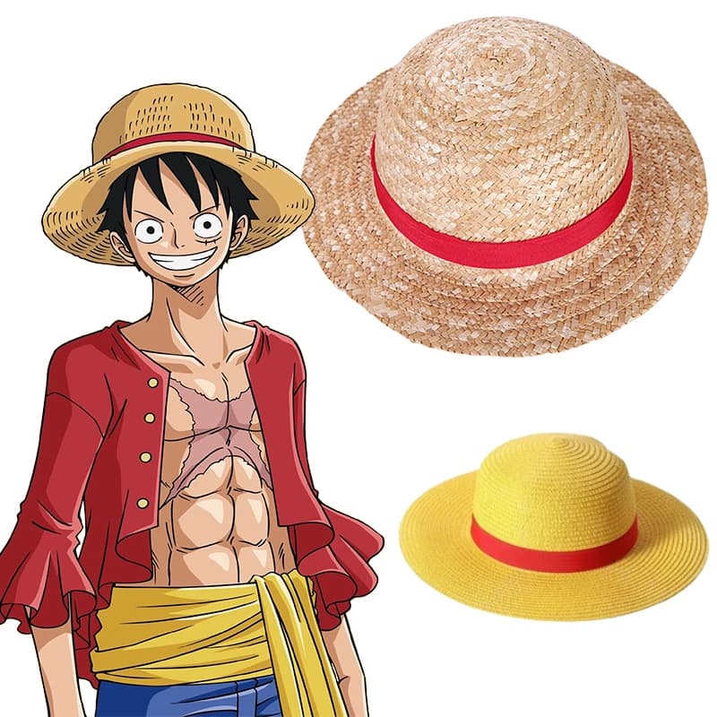 Straw hat Anime Cosplay Prop Rufy Cap Role play Accessories for theatre shows Unisex sundress for adults