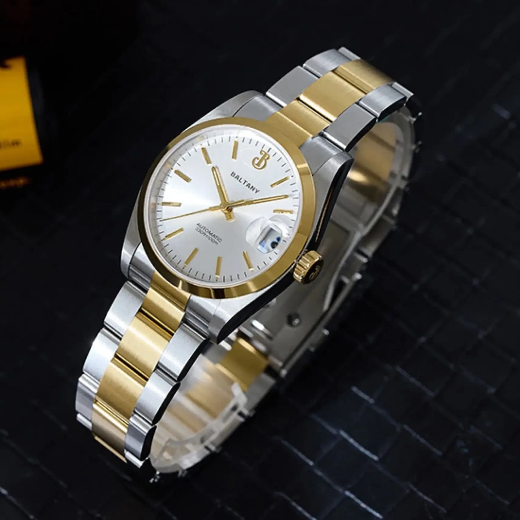 Baltany Men's Automatic Watch 36MM Mechanical Wrist Watch Bubble Sapphire 10ATM Waterproof C3 Luminous NH35