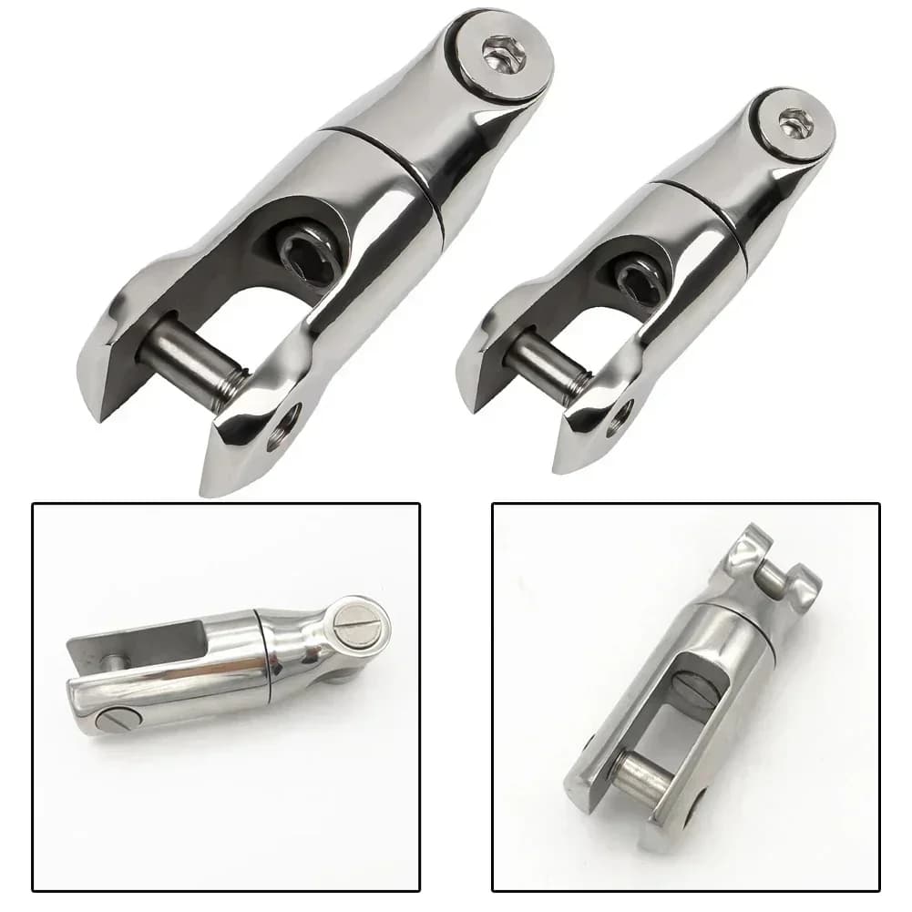 Connettore girevole per catena di ancoraggio per barche in acciaio inossidabile 316 Connettore rotante per barche marine 6-8mm10-12mm Hardware marino