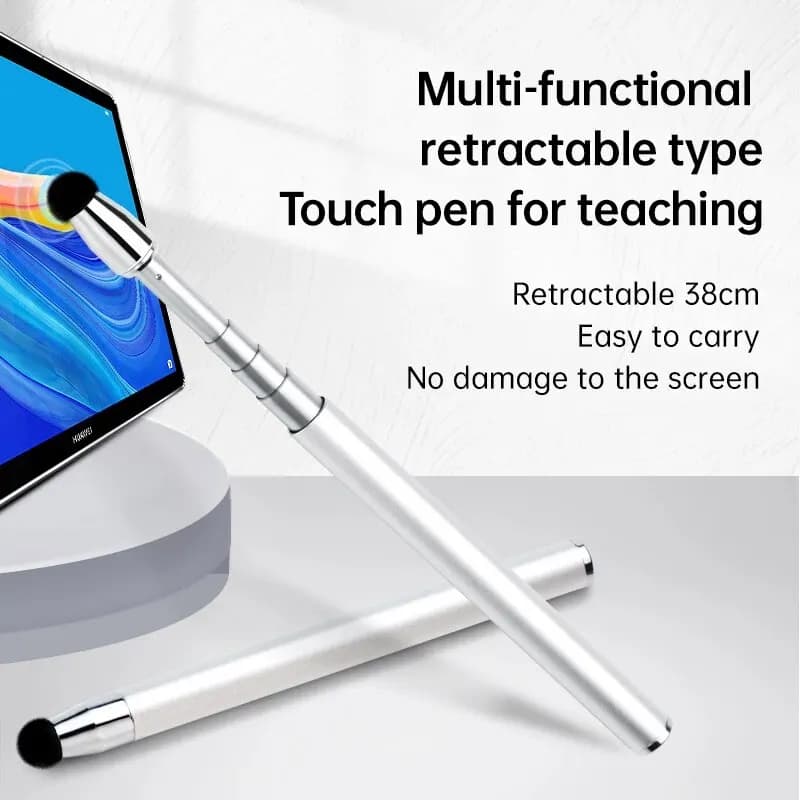 Matita per penna touch stilo intelligente con stick telescopico universale capacitivo per dispositivi touch screen iPad per bambini o persone