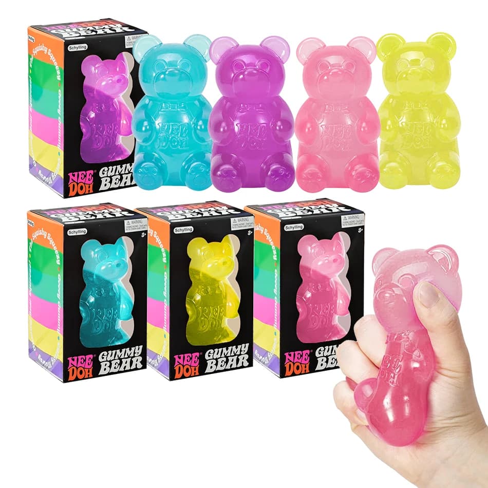 Maltose Soft Cute Bear Maltose Squeeze Toy Dough Colorful Sensory Toy Creative New Item Desk Decoration Stress Relief Doll Gifts