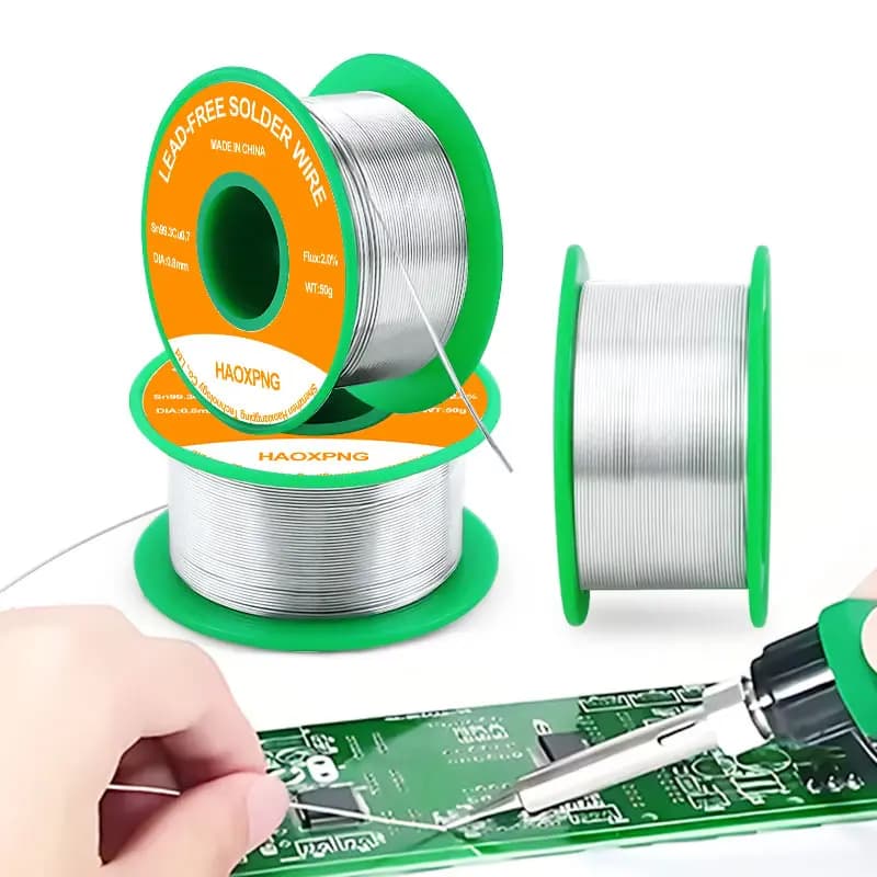 Slim Lead-Free Welding Wire 0.81mm 20-500g Electronic Welding Colophony Flux Nucleus Fine Caliber Electrical Welding Good Welding