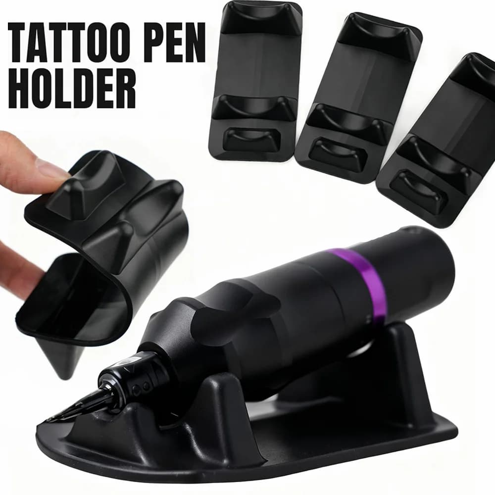 2/1 pcs Non-slip Rubber Tattoo Pen Holder Tattoo Machine Pen Holder Pen Rack Tattoo Pen Display Tray Rest Tattoo Accessories