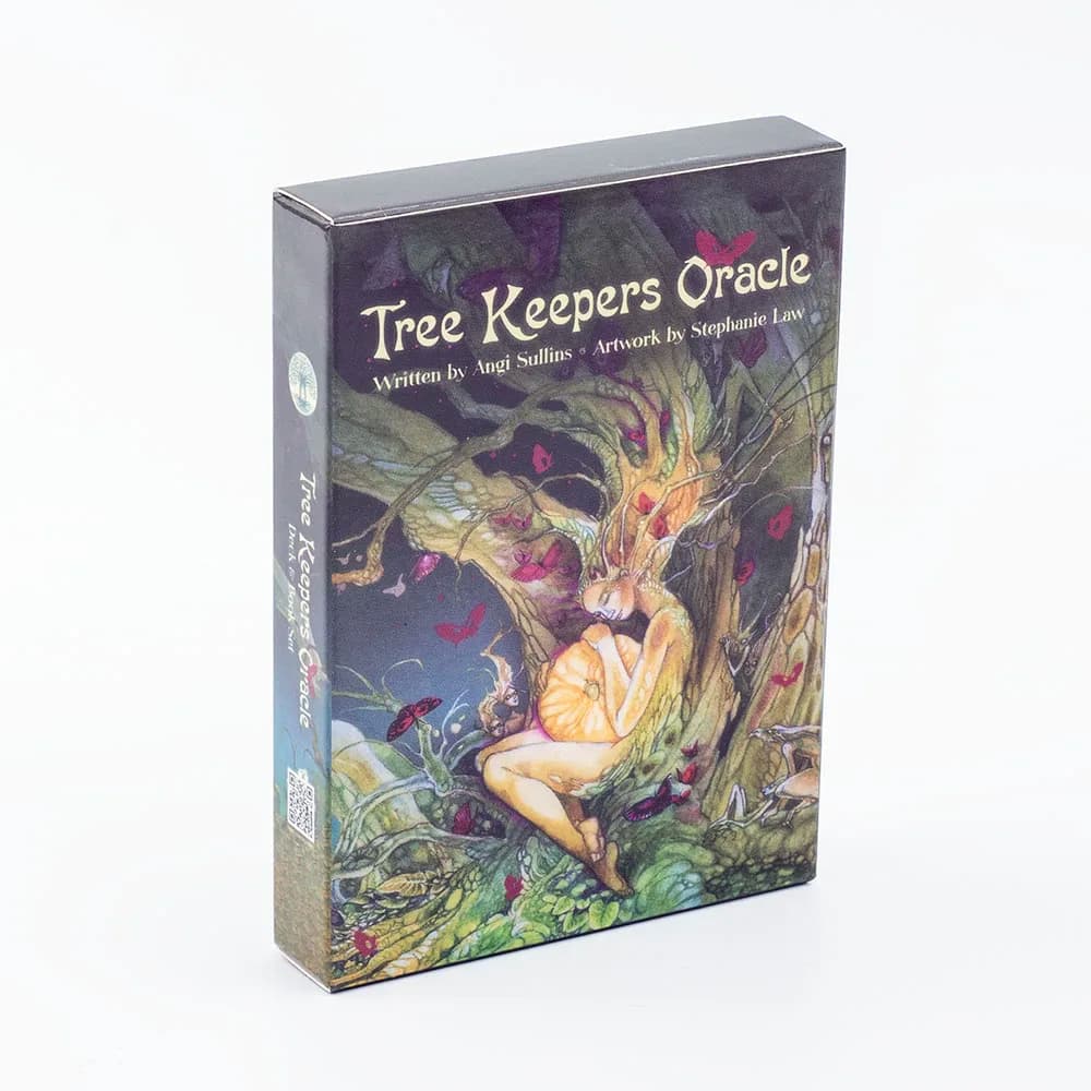 Tree Keepers Oracle 44 Mazzo di carte Tarocchi Carta di intrattenimento per il tempo libero Raccolta di famiglia Carte da gioco da tavolo per divinazione 10.4 * 7.4 CM