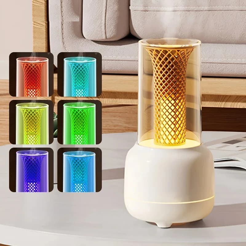 LED multicolore respirazione luce notturna casa diffusore di oli essenziali umidificatore ad ultrasuoni lampada decorativa da tavolo camera da letto Ambianc