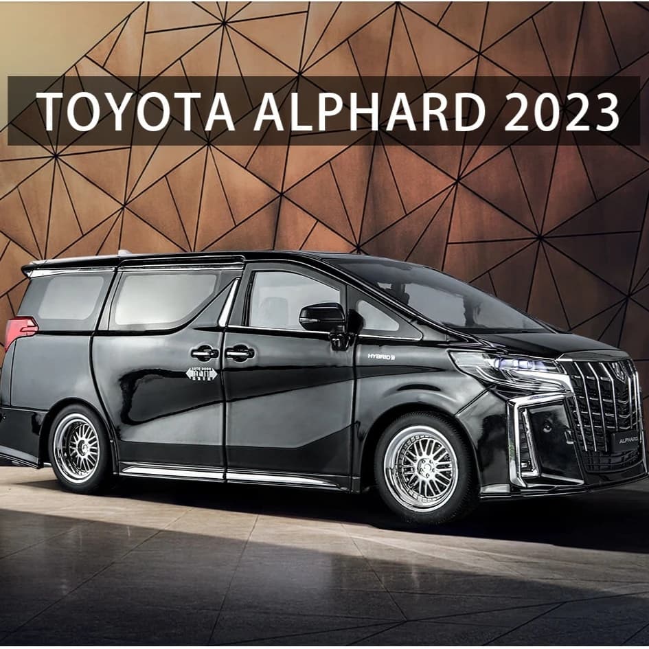 Modellino in Scala 1/18 della Toyota Alphard, Replica Dettagliata in Metallo, Auto Statica da Collezione e Esposizione, Licenza Ufficiale Chezhi