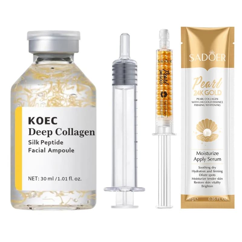 30ml collagen peptidic vial Silk essence serum for face Anti-aging and hydration Reduction of wrinkles Ringiovanente Skin care