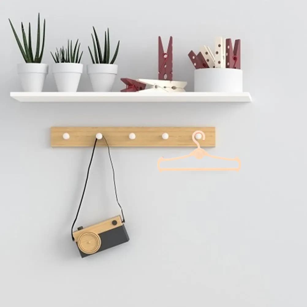 60 appendiabiti piccoli, mini porta abiti, appendiabiti compatto salvaspazio per forniture per case in miniatura