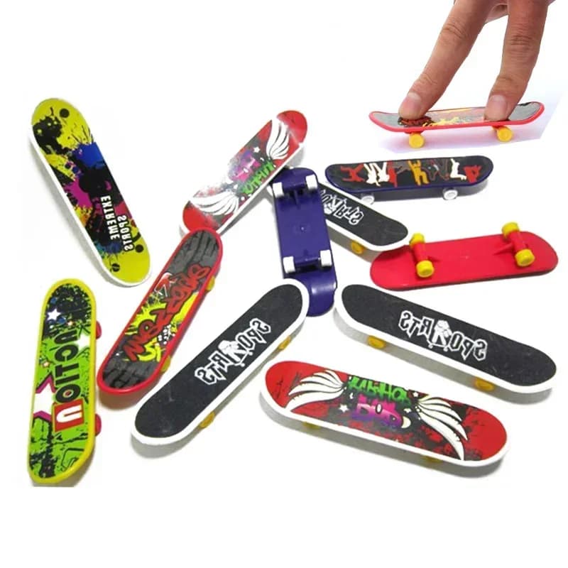 Stampa creativa tastiera professionale in plastica Skateboard Mini Finger board Skate Truck Finger Skateboard per giocattoli per bambini