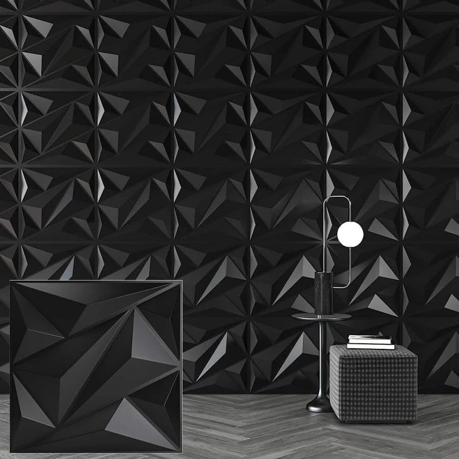 KUUJOJO Pannello murale strutturato 3D per la decorazione della parete di interni, adatto per soggiorno, corridoio, camera da letto, hotel, ufficio, inviare nastro