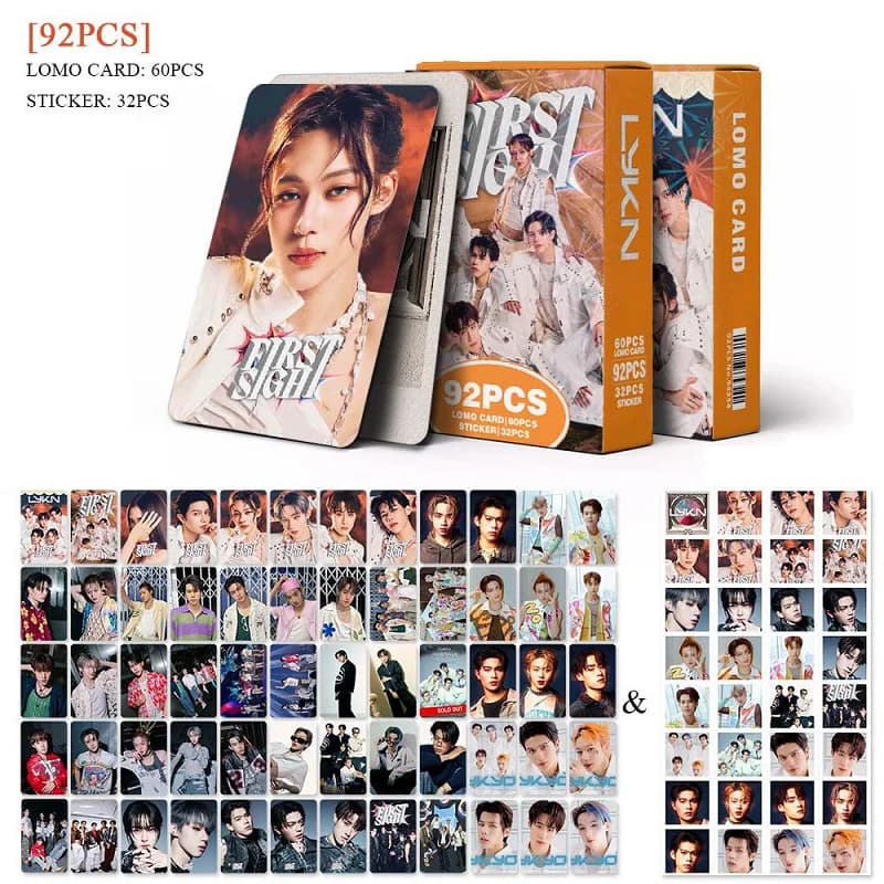 92 Pz/set Thai Boyband LYKN Laser Lomo Card William Lego Tui Hong e Nut HD Tesserino Con Adesivi Ventole Regalo