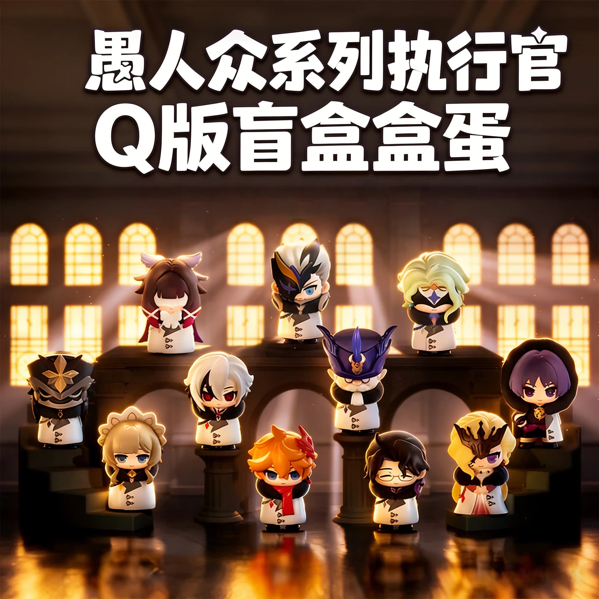 Genuine Suplay Genshin Impact Fatui Harbinger Series Mystery Blind Box Ornamento da Scrivania Statuetta Anime da Collezione Giocattolo Mihoyo