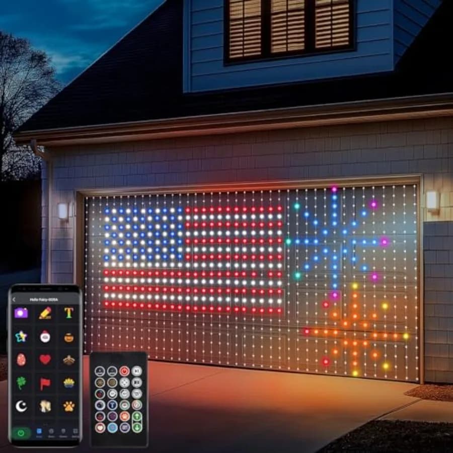 Luci a tenda intelligenti 20 piedi x 10 piedi, 800 LED, luci a stringa per tende con telecomando tramite app, luci fatate per finestra con cambio colore e sincronizzazione musicale