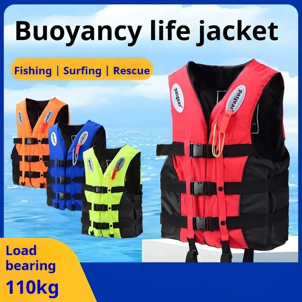 Giubbotto di salvataggio per nuoto in tessuto Oxford in nylon riutilizzabile Giubbotto di sicurezza per aggiornamento in neoprene Giubbotto di salvataggio per surf Sport acquatici