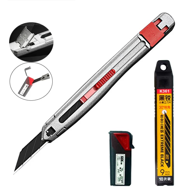 TOFAR Finestra Colorazione Utilità Coltello Car Wrap Pellicola Del Vinile Adesivo Taglierina 10 pz 9mm Lama Anti-vibrazione Clip Artigianato Strumento di Intaglio