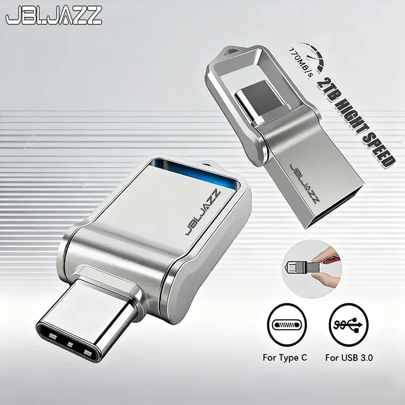 Mini Pendrive USB OTG ad alta velocità 512GB Type-C 128GB 64GB Flash Drive in metallo portatile 256GB dropshipping