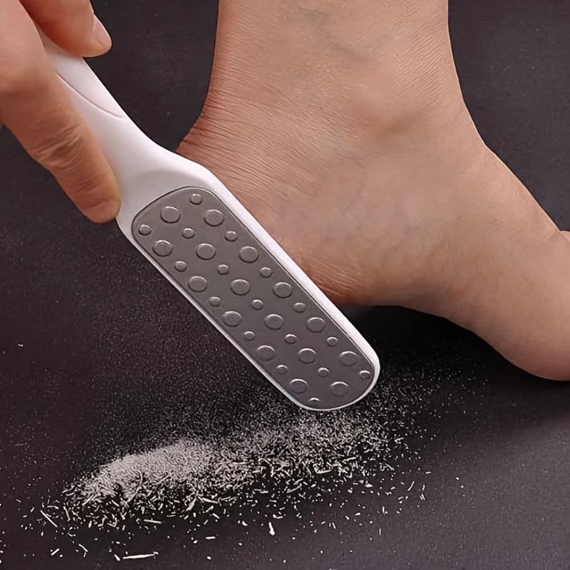 High quality 304 stainless steel foot file, double face, for removing calluses and dead skin, professional tool for pedicure, scraper for calli.