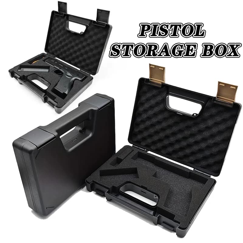 Custodia tattica per pistola da viaggio per armi da fuoco approvata Tsa Borsa da trasporto per pistola Custodia impermeabile per Revolver-Hard Shell da 9 mm per gli appassionati di armi