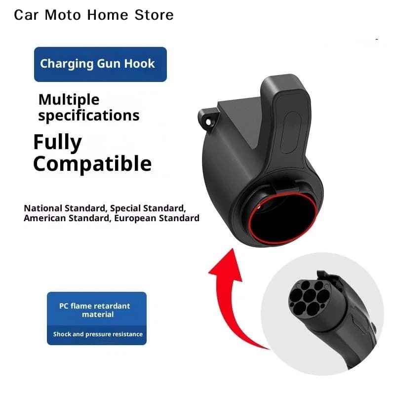 【DM】Supporto Portatile per Caricabatterie EV — Per Caricabatterie Auto Nacs Tipo 1 Tipo 2 GB/T, Staffa per Montaggio a Parete, Supporto per Cavo di Ricarica Auto