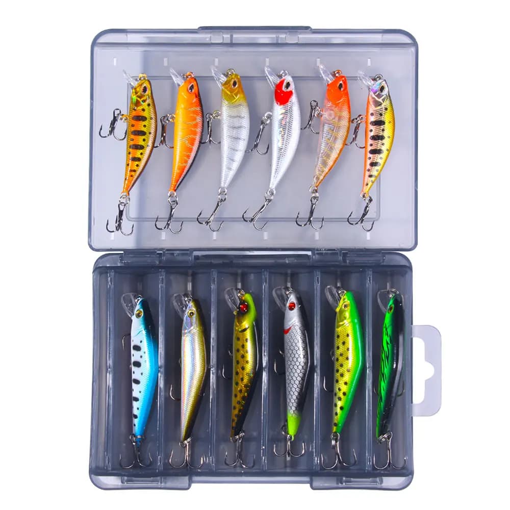 Kit box Set of fishing baits mixed fish masks Hard bait Artificial fishing Spigola Trout Luccio carpa Wobbler Fishing equipment Jerkbait