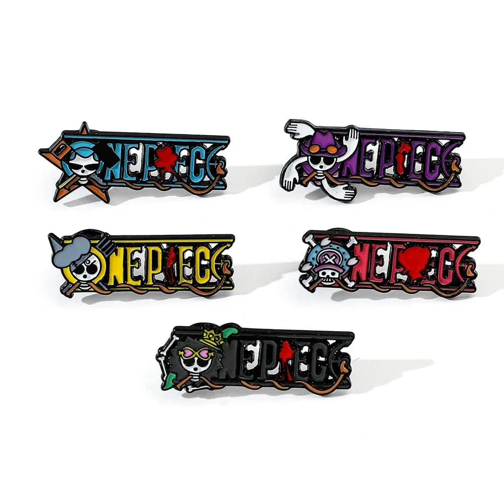 5 pcs creative soul brooch creative ONE PIECE enamel badge metal jewelry clothing backpack accessories gift for friends